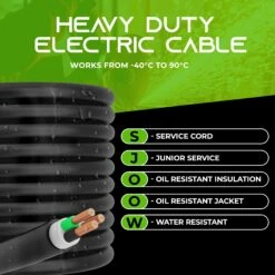 10/3 SJOOW OFC Power Cable 300V Electric Wire(10 3 Sjoow Portable Power Cable 10awg 3 Conductor 300v Ofc Electric Wire) 14 10/3 SJOOW OFC Power Cable 300V Electric Wire(10 3 Sjoow Portable Power Cable 10awg 3 Conductor 300v Ofc Electric Wire) -GEARit Store GI 3 SJOOW F 3