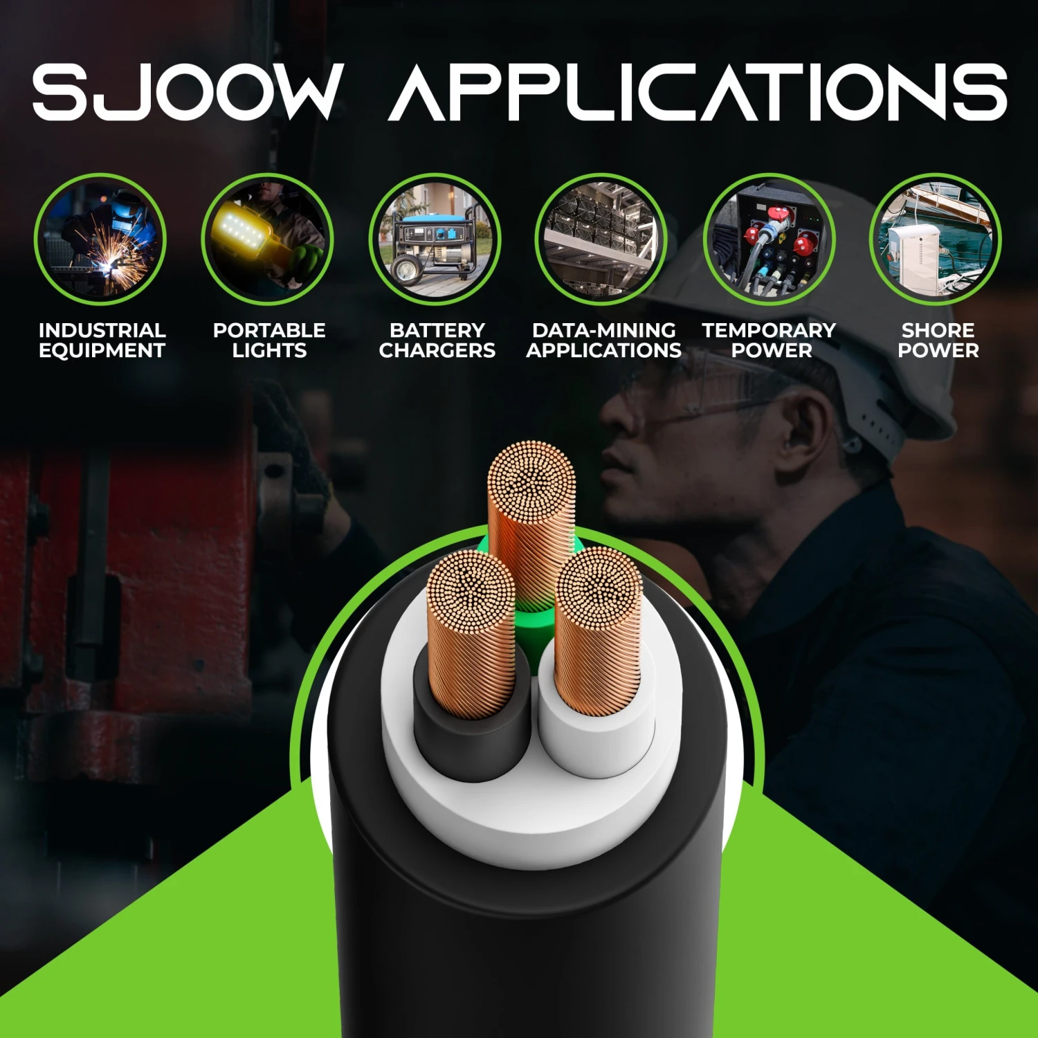 12/3 SJOOW OFC Power Cable 300V Electric Wire(12 3 Sjoow Ofc Power Cable 300v Electric Wire) 7 12/3 SJOOW OFC Power Cable 300V Electric Wire(12 3 Sjoow Ofc Power Cable 300v Electric Wire) - Image 7