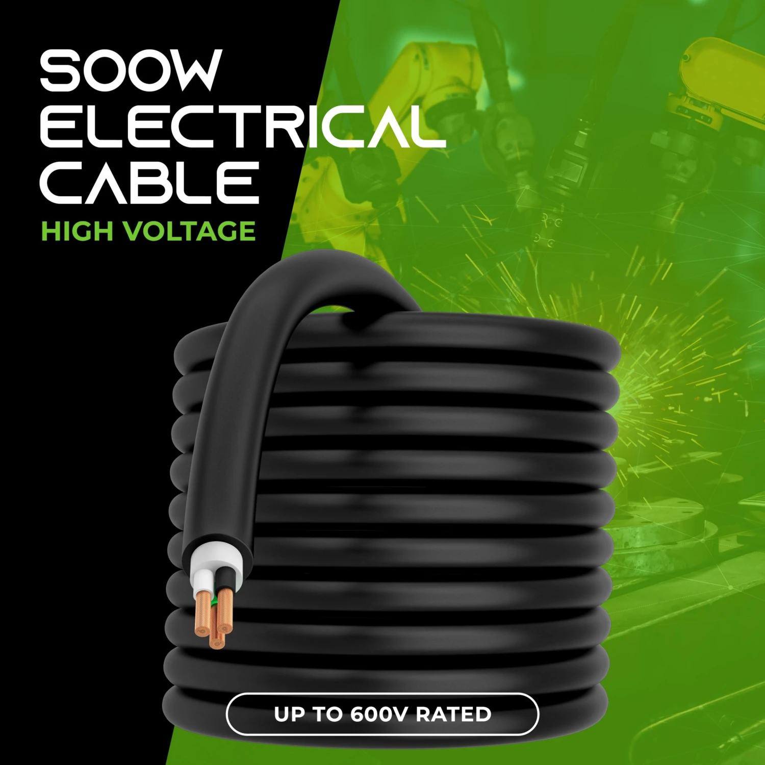 14/3 SOOW OFC Power Cable 600V Electric Wire(14 3 Soow Ofc Power Cable 600v Electric Wire) 2 14/3 SOOW OFC Power Cable 600V Electric Wire(14 3 Soow Ofc Power Cable 600v Electric Wire) - Image 2