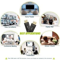 HDMI Fiber Optic Cable, Active HDMI 2.0, High-Speed 18Gbps, 4K, 60Hz, 3D, HDR, 444(Gearit Hdmi Fiber Optic Cable Active Hdmi 2 0 High Speed 18gbps 4k 60hz 3d Hdr 444 Compatible With Apple Tv Hdtv Ps4 Ps3 Xbox 360 One Nintendo Switch And More) -GEARit Store HDMI FO5