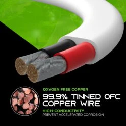 16/2 AWG OFC Marine Speaker Cable - Tinned Copper Wire(Gearit 16 Awg Marine Speaker Cable 2 Conductor Tinned Copper Wire Ofc Electrical Grade White) -GEARit Store MArine 20Speaker 20Wire 5 528f3923 8831 4cc7 9c8f f53b84f6d7be