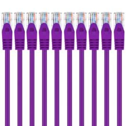 Flexible Soft Boot Cat6 Ethernet Patch Cable, Purple(Copy Of Gearit Cat6 Ethernet Patch Cable Premium Flexible Soft Tab Snagless Rj45 Stranded 550mhz Utp Pure Bare Copper Wire 24awg Purple) -GEARit Store Pu 001 1