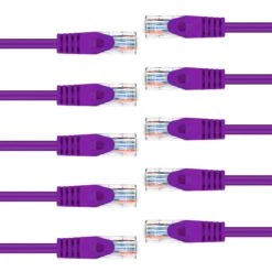 Flexible Soft Boot Cat6 Ethernet Patch Cable, Purple(Copy Of Gearit Cat6 Ethernet Patch Cable Premium Flexible Soft Tab Snagless Rj45 Stranded 550mhz Utp Pure Bare Copper Wire 24awg Purple) -GEARit Store Pu 001 10