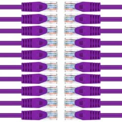 Flexible Soft Boot Cat6 Ethernet Patch Cable, Purple(Copy Of Gearit Cat6 Ethernet Patch Cable Premium Flexible Soft Tab Snagless Rj45 Stranded 550mhz Utp Pure Bare Copper Wire 24awg Purple) -GEARit Store Pu 001 20
