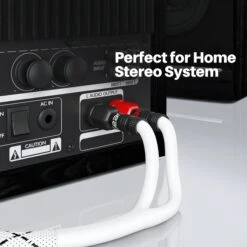 10 AWG Speaker Wire Cable With Banana Plugs(Gearit 10 Awg Speaker Wire Cable With Banana Plugs Braided Jacket Cl2 Rated For In Wall Oxygen Free Copper Ofc) 27 10 AWG Speaker Wire Cable With Banana Plugs(Gearit 10 Awg Speaker Wire Cable With Banana Plugs Braided Jacket Cl2 Rated For In Wall Oxygen Free Copper Ofc) -GEARit Store SpeakerYCable Wh 7