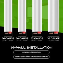 12 AWG In Wall Speaker Wire - CL2 Rated - Oxygen Free Copper (OFC), White(Gearit 12 Gauge Speaker Wire Cl2 Rated In Wall Ofc Oxygen Free Copper Cable 99 7 Home Theatre Car Speakers More 12 Awg Pro Series Cl2) 27 12 AWG In Wall Speaker Wire - CL2 Rated - Oxygen Free Copper (OFC), White(Gearit 12 Gauge Speaker Wire Cl2 Rated In Wall Ofc Oxygen Free Copper Cable 99 7 Home Theatre Car Speakers More 12 Awg Pro Series Cl2) -GEARit Store Speaker 20Wire CL2 7