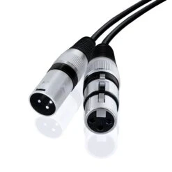 XLR Extension Cable (Male To Female), Black(Gearit Xlr Male To Female Microphone Extension Cable Black)
