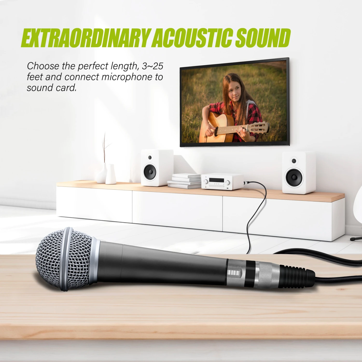 XLR Extension Cable (Male To Female), Black(Gearit Xlr Male To Female Microphone Extension Cable Black) 3 XLR Extension Cable (Male To Female), Black(Gearit Xlr Male To Female Microphone Extension Cable Black) - Image 3