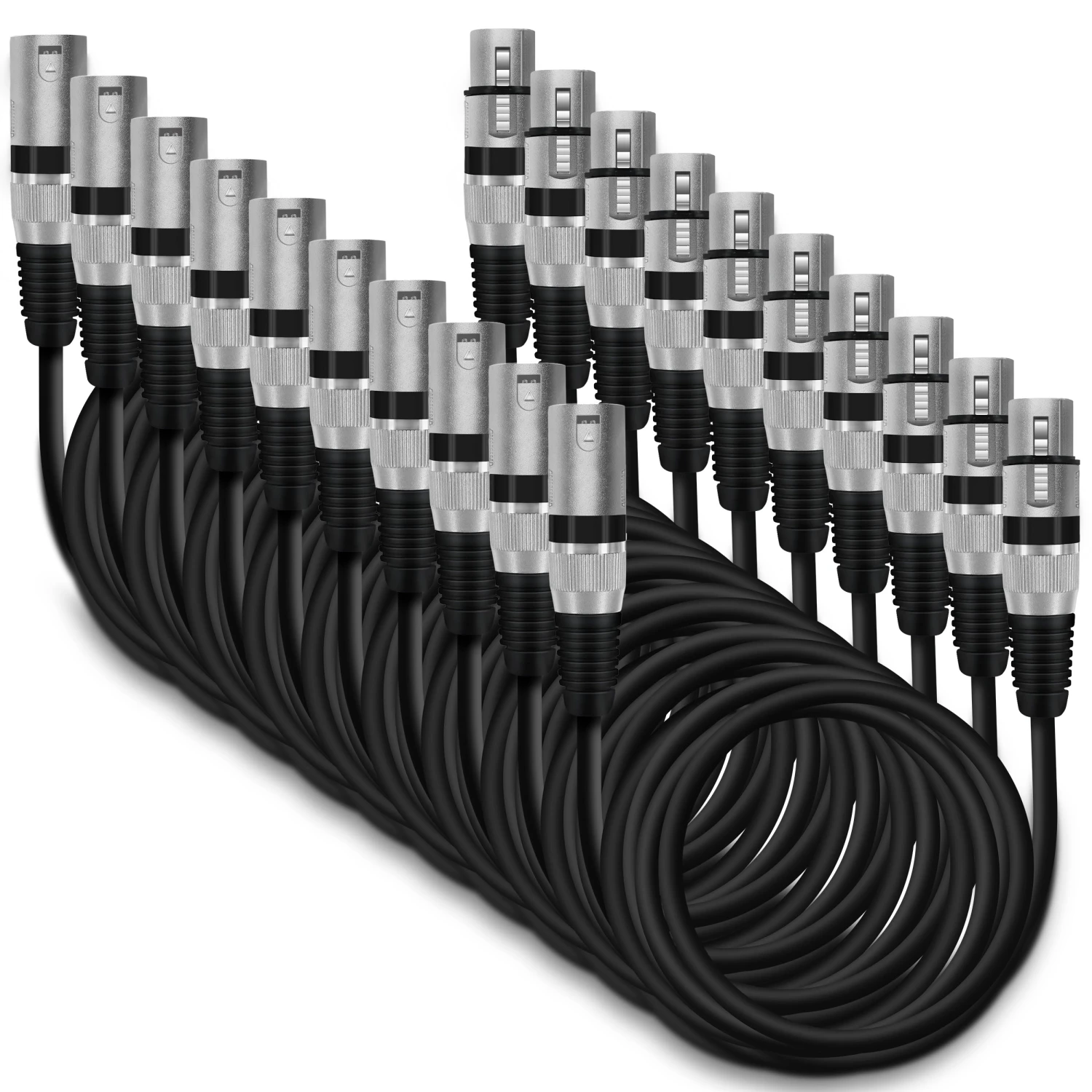 XLR Extension Cable (Male To Female), Black(Gearit Xlr Male To Female Microphone Extension Cable Black) 11 XLR Extension Cable (Male To Female), Black(Gearit Xlr Male To Female Microphone Extension Cable Black) - Image 11