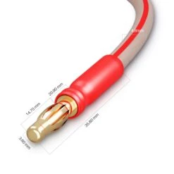 2-Pack 14 AWG Speaker Cable With Banana Plugs Banana Wire For Bi-Wire Bi-Amp HiFi Surround Sound, Clear(Gearit 2 Pack 14 Awg Speaker Cable With Banana Plugs Banana Wire For Bi Wire Bi Amp Hifi Surround Sound Clear) 10 2-Pack 14 AWG Speaker Cable With Banana Plugs Banana Wire For Bi-Wire Bi-Amp HiFi Surround Sound, Clear(Gearit 2 Pack 14 Awg Speaker Cable With Banana Plugs Banana Wire For Bi Wire Bi Amp Hifi Surround Sound Clear) -GEARit Store d 4