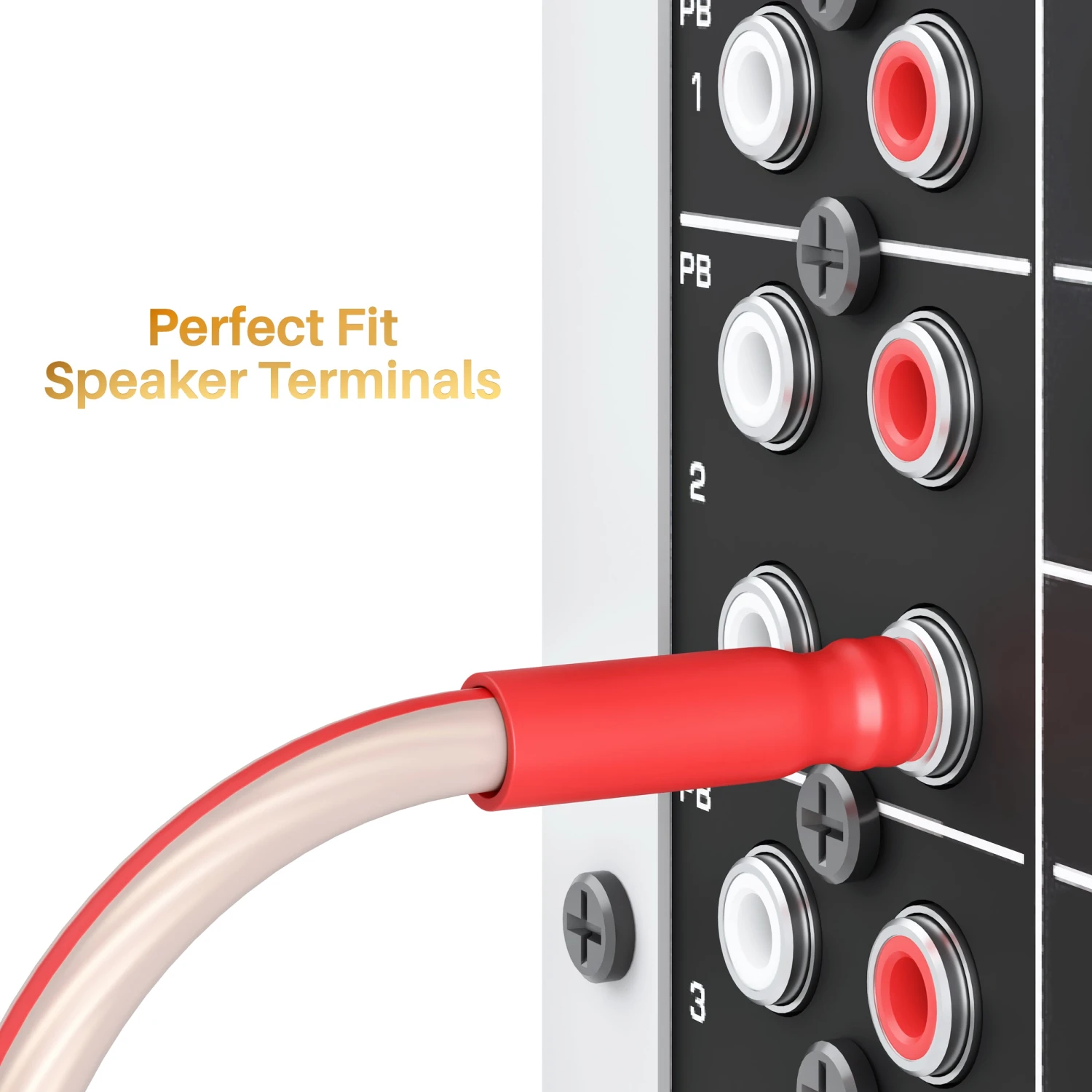 2-Pack 14 AWG Speaker Cable With Banana Plugs Banana Wire For Bi-Wire Bi-Amp HiFi Surround Sound, Clear(Gearit 2 Pack 14 Awg Speaker Cable With Banana Plugs Banana Wire For Bi Wire Bi Amp Hifi Surround Sound Clear) 5 2-Pack 14 AWG Speaker Cable With Banana Plugs Banana Wire For Bi-Wire Bi-Amp HiFi Surround Sound, Clear(Gearit 2 Pack 14 Awg Speaker Cable With Banana Plugs Banana Wire For Bi Wire Bi Amp Hifi Surround Sound Clear) - Image 5