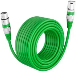 XLR Male To Female Microphone Extension Cable, Single Pack(Gearit Xlr Male To Female Microphone Extension Cable Long) -GEARit Store gdi xlr mf 100ft gr 1pk