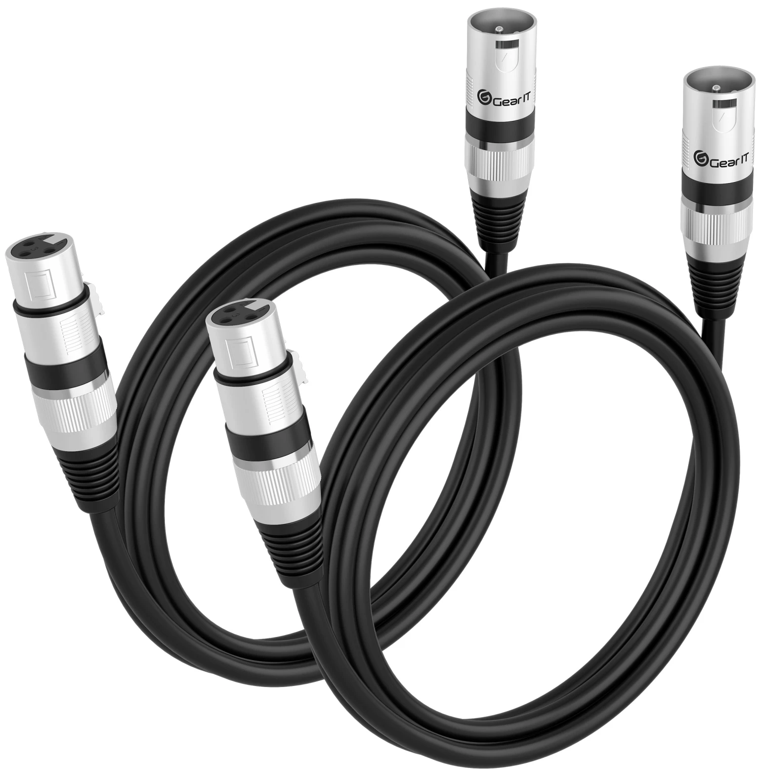 XLR Extension Cable (Male To Female), Black(Gearit Xlr Male To Female Microphone Extension Cable Black) 12 XLR Extension Cable (Male To Female), Black(Gearit Xlr Male To Female Microphone Extension Cable Black) - Image 12