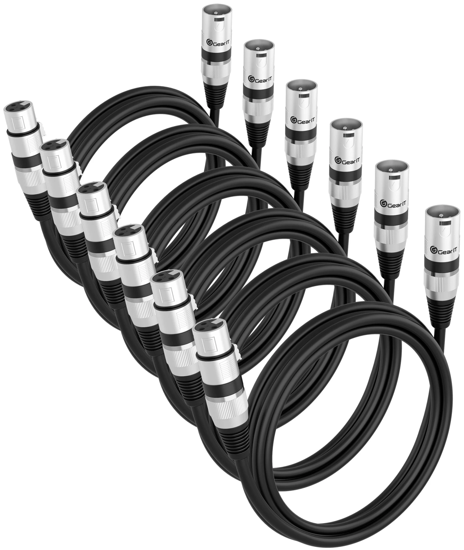 XLR Extension Cable (Male To Female), Black(Gearit Xlr Male To Female Microphone Extension Cable Black) 13 XLR Extension Cable (Male To Female), Black(Gearit Xlr Male To Female Microphone Extension Cable Black) - Image 13