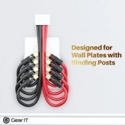 4 Pairs Straight And 4 Pairs Right Angle Banana Plugs - Pin Plug Closed Screw Type(Gearit 4 Pairs Straight And 4 Pairs Right Angle Banana Plugs Pin Plug Closed Screw Type 8 Pairs 16 Pieces) -GEARit Store gi bp4p bp904p 7