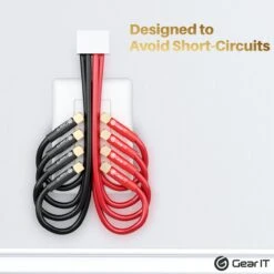 6 Pairs Right Angle Pin Type Speaker Banana Plugs(Gearit Speaker Banana Plugs 90 Degree Pin Plug Type Pvc Insulated Gold Plated Connectors 6 Pair 12 Pieces) -GEARit Store gi bp90 pvc 6pk 7