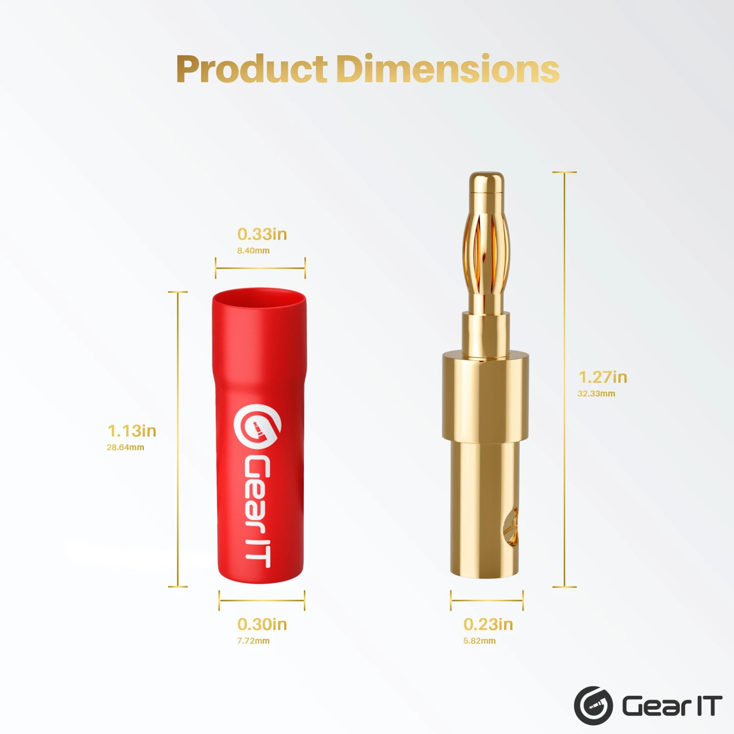 6 Pairs 4mm Pin Screw Type Speaker Banana Plugs(Gearit Speaker Banana Plugs 4mm Pin Plug Screw Type Pvc Insulated Gold Plated Connectors 6 Pair 12 Pieces) 5 6 Pairs 4mm Pin Screw Type Speaker Banana Plugs(Gearit Speaker Banana Plugs 4mm Pin Plug Screw Type Pvc Insulated Gold Plated Connectors 6 Pair 12 Pieces) - Image 5