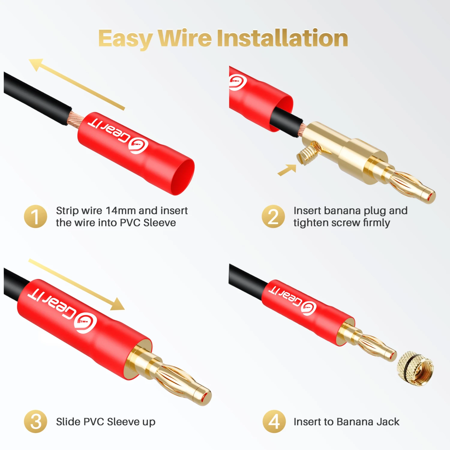6 Pairs 4mm Pin Screw Type Speaker Banana Plugs(Gearit Speaker Banana Plugs 4mm Pin Plug Screw Type Pvc Insulated Gold Plated Connectors 6 Pair 12 Pieces) 6 6 Pairs 4mm Pin Screw Type Speaker Banana Plugs(Gearit Speaker Banana Plugs 4mm Pin Plug Screw Type Pvc Insulated Gold Plated Connectors 6 Pair 12 Pieces) - Image 6