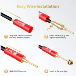 6 Pairs Flex Pin Type Speaker Banana Plugs(Gearit Speaker Banana Plugs Speaker Connector Pin Plug Type Pvc Insulated Gold Plated Connectors 6 Pair 12 Pieces) 12 6 Pairs Flex Pin Type Speaker Banana Plugs(Gearit Speaker Banana Plugs Speaker Connector Pin Plug Type Pvc Insulated Gold Plated Connectors 6 Pair 12 Pieces) -GEARit Store gi bpfx pvc 6pk 6