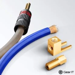 4 Pairs Banana Plugs And 4 Pairs Right Angle Spade Banana Plugs(Gearit 4 Pairs Banana Plugs And 4 Pairs Right Angle Spade Plugs Spade To Banana Plug Adapter 8 Pairs 16 Pieces) -GEARit Store gi sf4p bp4p 5