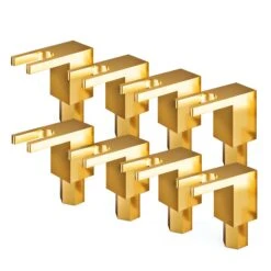 4 Pairs Right Angle Spade Banana Plugs, 24K Gold Plated Binding Posts(Gearit 4 Pairs Right Angle Spade Plugs 90 Degree Pin Plug Type 24k Gold Plated Speaker Binding Posts 8 Pieces)