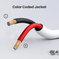 16/2 Audio Speaker Wire 16 Gauge CCA - CL2 Rated For In Wall Installation(Gearit 16 2 Audio Speaker Wire 16 Gauge Cca Cl2 Rated For In Wall Installation) -GEARit Store gi spkr awg cl2 cca wh c2 5 cd696875 d4ff 4fc1 b4a7 621e4c787662